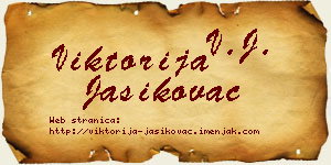 Viktorija Jasikovac vizit kartica